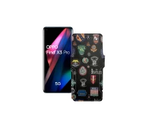 Купить - чехол для смартфона  Чехол-книга из экокожи для телефона OPPO Find X3 Pro Битлз