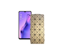 Купить - чехол для смартфона  Чехол-флип из экокожи для телефона OPPO A8 Золотой ромб