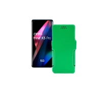 Купить - чехол для смартфона  Чехол-книга из экокожи для телефона OPPO Find X3 Pro Зеленый