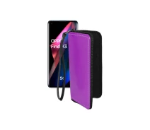Купить - чехол для смартфона  Чехол-кошелек из экокожи для телефона OPPO Find X3 Pro Фиолетовый