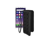 Купить - чехол для смартфона  Чехол-кошелек из экокожи для телефона OPPO A83 Черный ромб