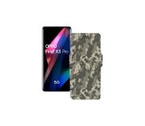 Купить - чехол для смартфона  Чехол-книга из экокожи для телефона OPPO Find X3 Pro Хаки-зеленый