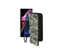 Купить - чехол для смартфона  Чехол-кошелек из экокожи для телефона OPPO Find X3 Pro Хаки-зеленый