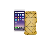Купить - чехол для смартфона  Чехол-книга из экокожи для телефона OPPO A83 Золотой ромб