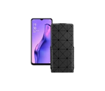 Купить - чехол для смартфона  Чехол-флип из экокожи для телефона OPPO A8 Черный ромб