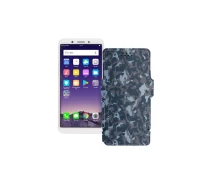 Купить - чехол для смартфона  Чехол-книга из экокожи для телефона OPPO A83 Хаки-синий