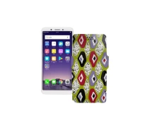 Купить - чехол для смартфона  Чехол-книга из экокожи для телефона OPPO A83 Камни-цветные