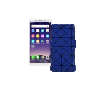 Купить - чехол для смартфона  Чехол-книга из экокожи для телефона OPPO A83 Синий ромб