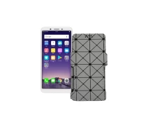 Купить - чехол для смартфона  Чехол-книга из экокожи для телефона OPPO A83 Серый ромб
