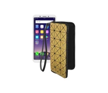 Купить - чехол для смартфона  Чехол-кошелек из экокожи для телефона OPPO A83 Золотой ромб