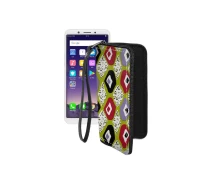 Купить - чехол для смартфона  Чехол-кошелек из экокожи для телефона OPPO A83 Камни-цветные