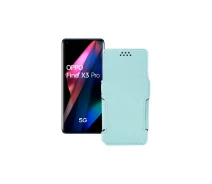 Купить - чехол для смартфона  Чехол-книга из экокожи для телефона OPPO Find X3 Pro Небесный
