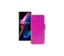 Купить - чехол для смартфона  Чехол-книга из экокожи для телефона OPPO Find X3 Pro Розовый