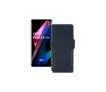 Купить - чехол для смартфона  Чехол-книга из экокожи для телефона OPPO Find X3 Pro Черный матовый
