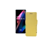 Купить - чехол для смартфона  Чехол-книга из экокожи для телефона OPPO Find X3 Pro Золотой