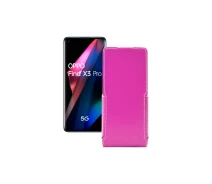 Купить - чехол для смартфона  Чехол-флип из экокожи для телефона OPPO Find X3 Pro Розовый