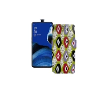 Купить - чехол для смартфона  Чехол-книга из экокожи для телефона OPPO Reno 2z Камни-цветные