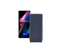 Купить - чехол для смартфона  Чехол-флип из экокожи для телефона OPPO Find X3 Pro Черный глянец