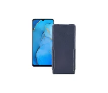 Купить - чехол для смартфона  Чехол-флип из экокожи для телефона OPPO Reno 3 Черный глянец
