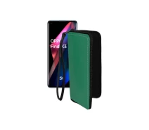 Купить - чехол для смартфона  Чехол-кошелек из экокожи для телефона OPPO Find X3 Pro Темно-зеленый