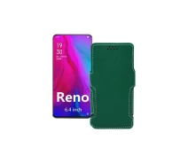 Купить - чехол для смартфона  Чехол-книга из экокожи для телефона OPPO Reno PCAM00 Темно-зеленый
