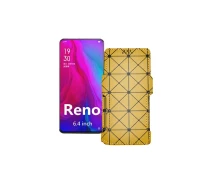 Купить - чехол для смартфона  Чехол-книга из экокожи для телефона OPPO Reno PCAM00 Золотой ромб