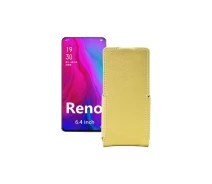 Купить - чехол для смартфона  Чехол-флип из экокожи для телефона OPPO Reno PCAM00 Золотой