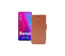 Купить - чехол для смартфона  Чехол-книга из экокожи для телефона OPPO Reno PCAM00 Коричневый