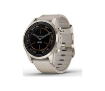 Купить - смарт-часы  Смарт-часы Garmin fenix 7S Pro Saph Solar, Sft Gld SS w/Lmestn Lthr, Excl, GPS (010-02776-30)