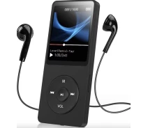 Купить - MP3-плеер  MP3 плеер 01B 32Gb с ЖК-дисплеем, встроенным динамиком, FM радио и диктофоном (01Bblack-32Gb)