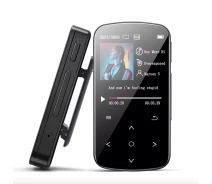 Купить - MP3-плеер  MP3 плеер BJ-M9 Bluetooth 5.2 Hi-Fi 32Gb с сенсорным экраном, клипсой, FM радио и диктофоном (BJ-M9black-32Gb)