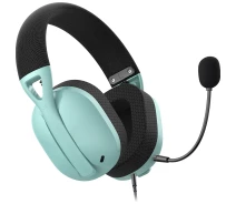 Купить - наушники  Игровые наушники Hator Hyperpunk 2 USB 7.1 Black/Mint (HTA-848) [113264]