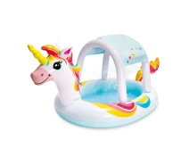 Купить - детский бассейн  Детский надувной бассейн Intex "Единорог" 58435, с навесом, 130л (220474)