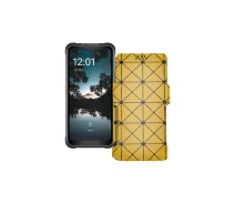 Купить - чехол для смартфона  Чехол-книга из экокожи для телефона AGM G2 Guardian Золотой ромб