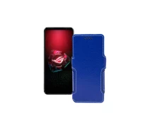 Купить - чехол для смартфона  Чехол-книга из экокожи для телефона Asus ROG Phone 5 Pro Синий