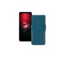Купить - чехол для смартфона  Чехол-книга из экокожи для телефона Asus ROG Phone 5 Pro Тм. Бирюзовый