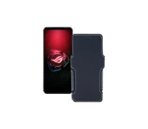 Купить - чехол для смартфона  Чехол-книга из экокожи для телефона Asus ROG Phone 5 Pro Черный матовый