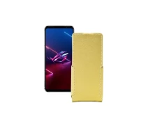 Купить - чехол для смартфона  Чехол-флип из экокожи для телефона Asus ROG Phone 5s Золотой