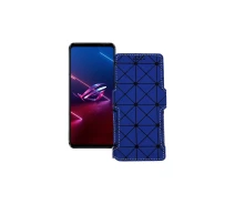 Купить - чехол для смартфона  Чехол-книга из экокожи для телефона Asus ROG Phone 5s Синий ромб