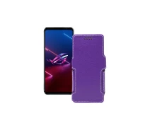 Купить - чехол для смартфона  Чехол-книга из экокожи для телефона Asus ROG Phone 5s Фиолетовый