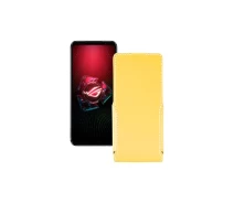 Купить - чехол для смартфона  Чехол-флип из экокожи для телефона Asus ROG Phone 5 Pro Желтый