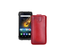 Купить - чехол для смартфона  Вытяжка из кожи для телефона Blackview BV6900 Красный