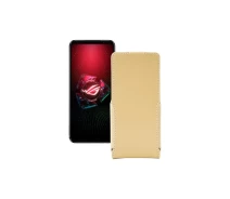 Купить - чехол для смартфона  Чехол-флип из экокожи для телефона Asus ROG Phone 5 Pro Бежевый