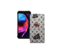 Купить - чехол для смартфона  Чехол-флип из экокожи для телефона Blackview BV5100 Луи-Витон-белый
