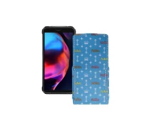 Купить - чехол для смартфона  Чехол-флип из экокожи для телефона Blackview BV5100 Фэшн голубой