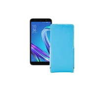 Купить - чехол для смартфона  Чехол-флип из экокожи для телефона Asus ZenFone life (L1) ZA550KL Голубой