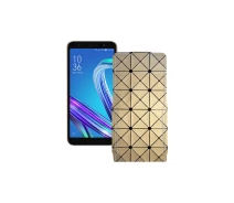 Купить - чехол для смартфона  Чехол-флип из экокожи для телефона Asus ZenFone life (L1) ZA550KL Золотой ромб