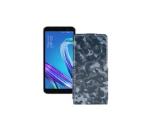 Купить - чехол для смартфона  Чехол-флип из экокожи для телефона Asus ZenFone life (L1) ZA550KL Хаки-синий