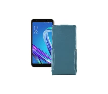 Купить - чехол для смартфона  Чехол-флип из экокожи для телефона Asus ZenFone life (L1) ZA550KL Тм. Бирюзовый