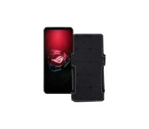 Купить - чехол для смартфона  Чехол-книга из экокожи для телефона Asus ROG Phone 5s Pro Черный ромб